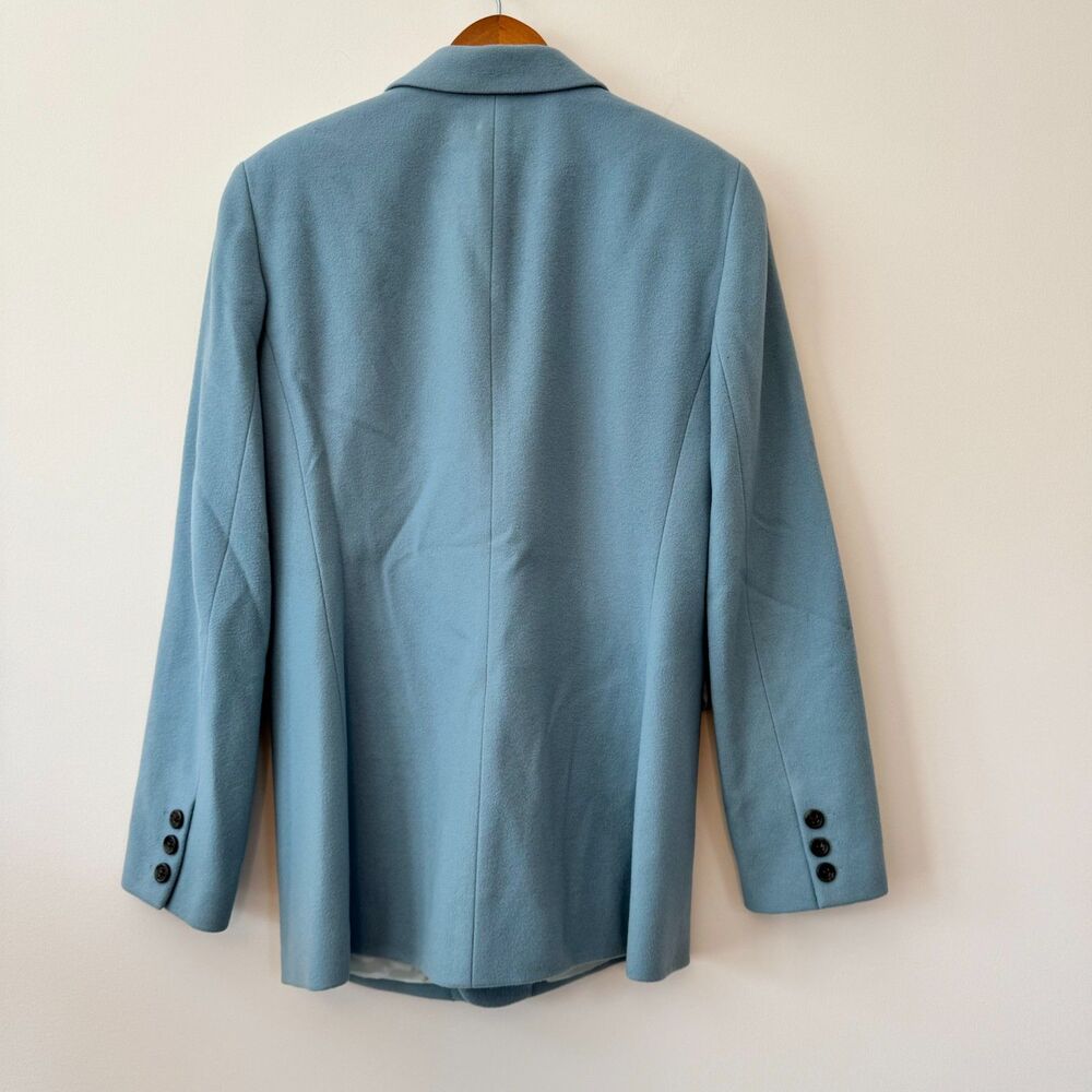 Ann Taylor Light Blue Vintage Wool Cashmere Blazer Size 6 - Picture 4 of 6